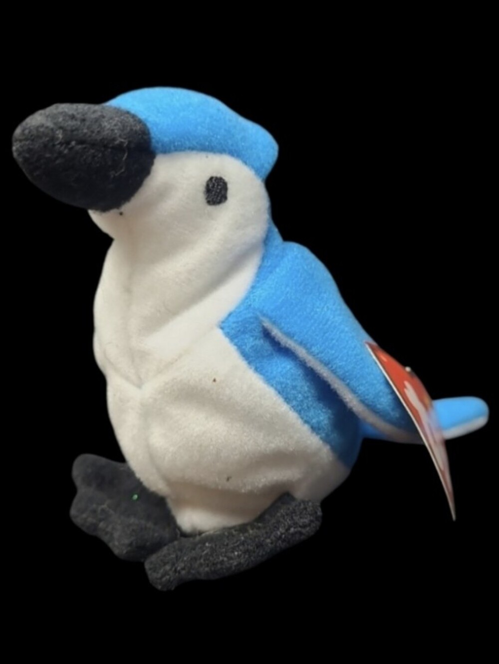 1993 Ty-TEENIE BEANIE BABIES "ROCKET" THE BLUE JAY - MADE FOR McDONALDS